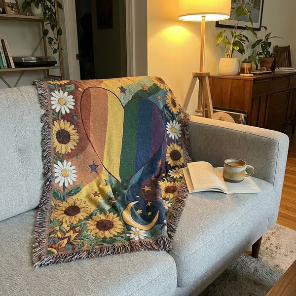 š³ļøāšHandmade Woven Pride Blanket | For Belonging, Visibility & Unapologetic Self-Expression