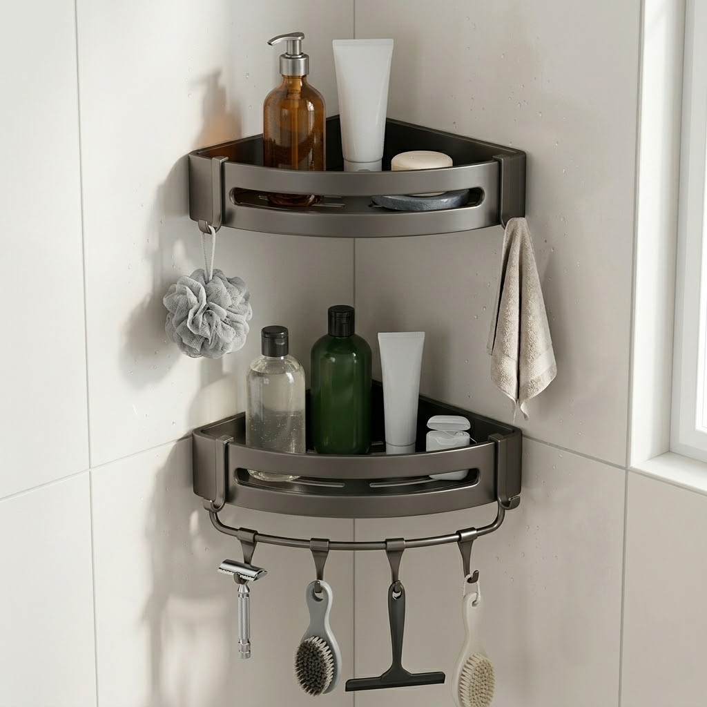 Double-Tier Corner Shower Caddy