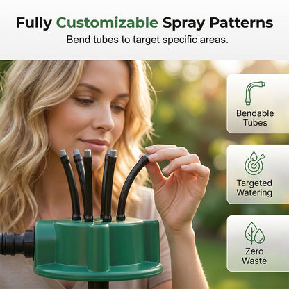 360° Multi-Directional Lawn Sprinkler💧Precision Garden Irrigation with Flexible Spray Nozzles🌱