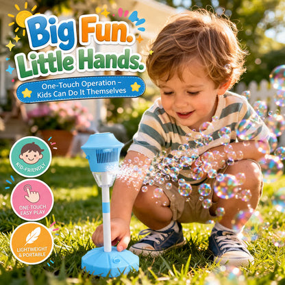 Standing Bubble Machine with Lights | Battery Operated | Fun for Family & Neighbors 🎉