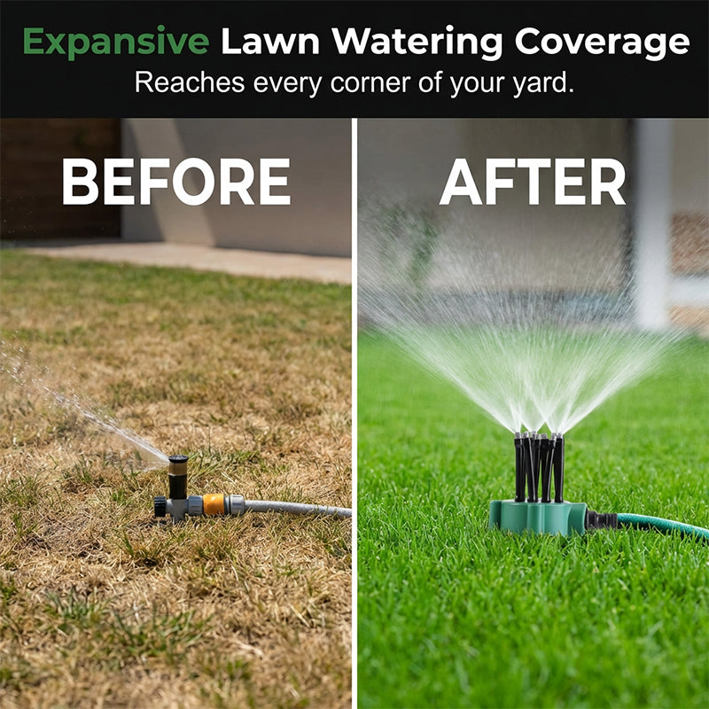 360° Multi-Directional Lawn Sprinkler💧Precision Garden Irrigation with Flexible Spray Nozzles🌱