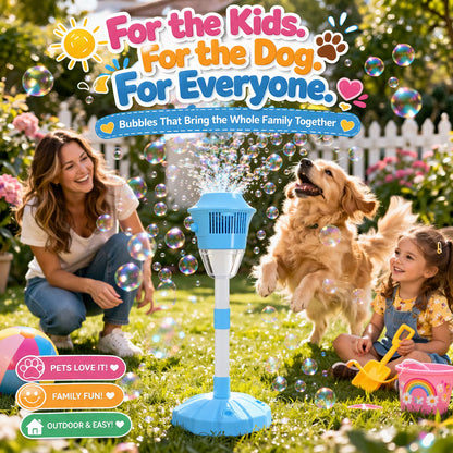 Standing Bubble Machine with Lights | Battery Operated | Fun for Family & Neighbors 🎉