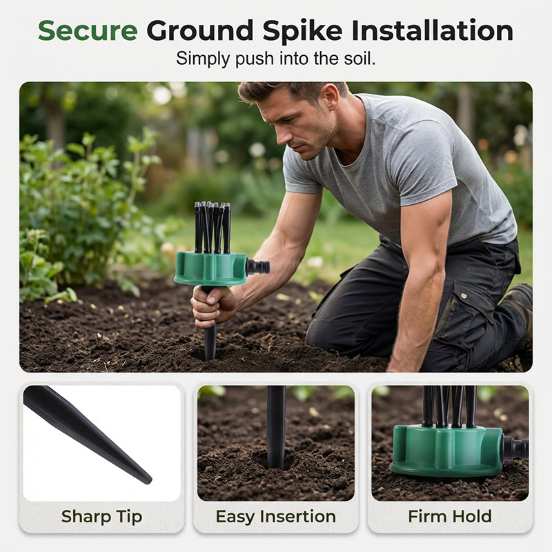 360° Multi-Directional Lawn Sprinkler💧Precision Garden Irrigation with Flexible Spray Nozzles🌱
