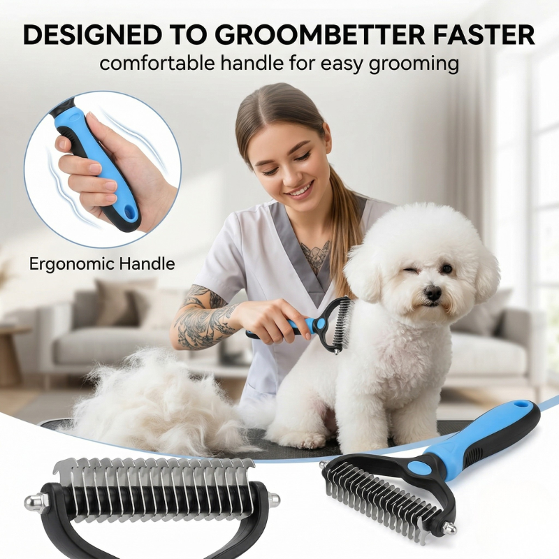 ProGroom 2-in-1 Shed-Killer🐾The Original FureverBrush® - Pro Grooming Tool🐕