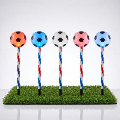 5-in-1 Solar Soccer Pathway Lights | Waterproof Outdoor Garden Stakes