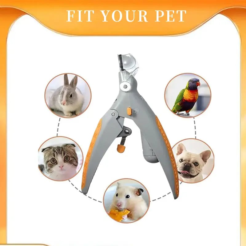 LED Light Pet Nail Clippers - 5X Magnification