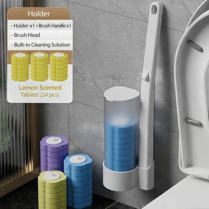 🚽Goodbye, Germy Brush! 👋🚫 Hello, Happy Clean! Our No-Mess, No-Touch Disposable Toilet Wand.✨🧼