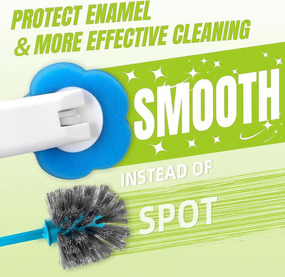 🚽Goodbye, Germy Brush! 👋🚫 Hello, Happy Clean! Our No-Mess, No-Touch Disposable Toilet Wand.✨🧼
